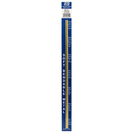 K&S Precision Metals K&S 1/8 in. D X 12 in. L Round Brass Tube 2 pk 8121